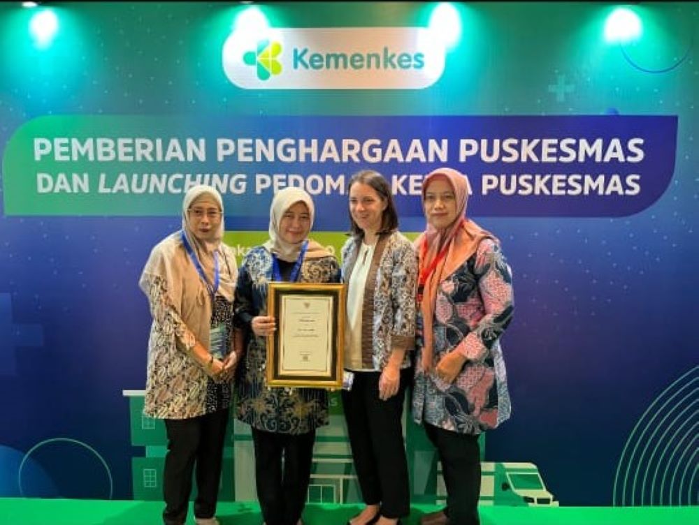 PRESTASI BARU: Perwakilan Dinkes PPKB bawa pulang penghargaan membanggakan bagi Kota Mojokerto dalam bidang pelayanan kesehatan.