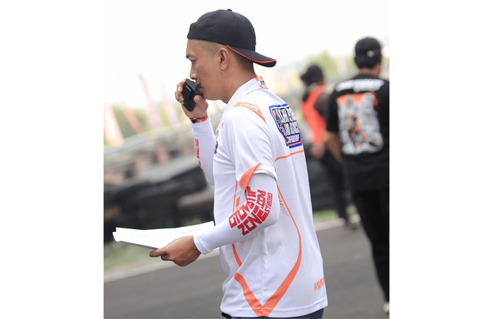 Potret Hokky Krisdianto saat di Sirkuit GBT Surabaya, dua hari sebelum mengalami kecelakaan maut (@hokkykrisdianto)