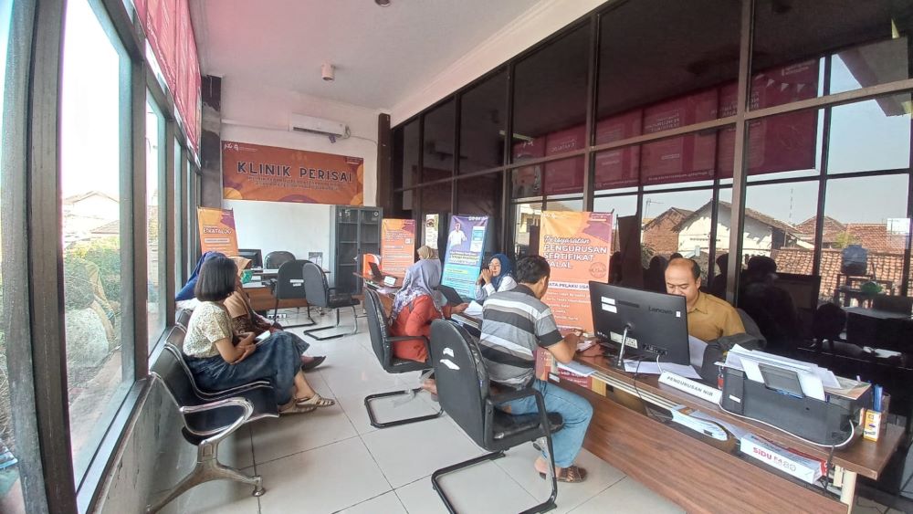 TERPADU: Klinik Perisai yang digagas DPMPTSP Kota Mojokerto melayani empat jenis layanan perizinan berusaha di MPP Gajah Mada.