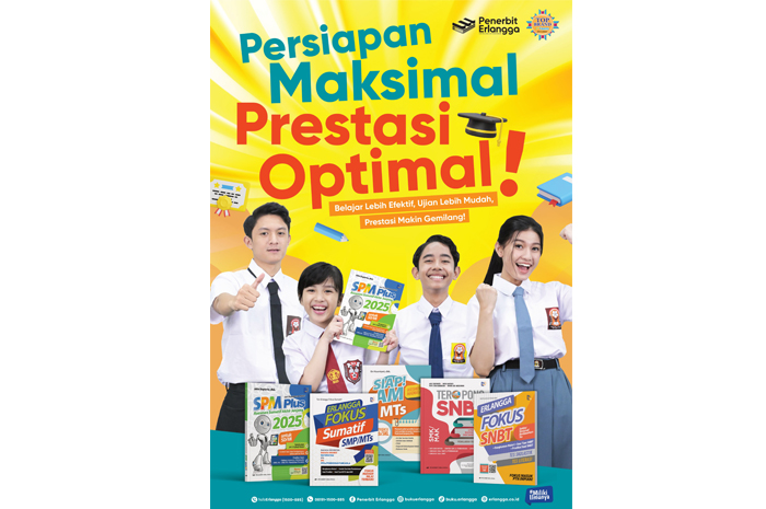 Persiapan Maksimal, Prestasi Optimal Bersama Penerbit Erlangga