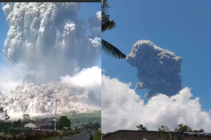 Gunung Raung di wilayah Banyuwangi mengalami erupsi.