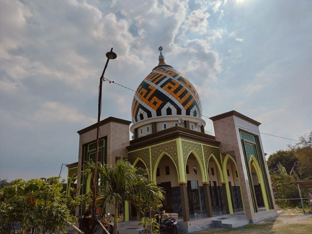 MEGAH: Masjid Nurhidayah di Dusun Kalanganyar, Desa Banjarasri, Kecamatan Ngoro merupakan salah satu sasaran dana hibah keagamaan dari pemkab di tahun 2024 lalu.