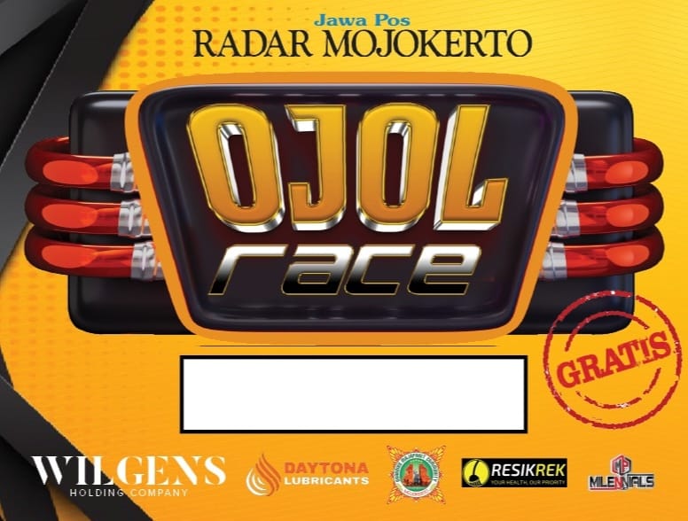 Event Ojol Race besutan Jawa Pos Radar Mojokerto seger digelar.