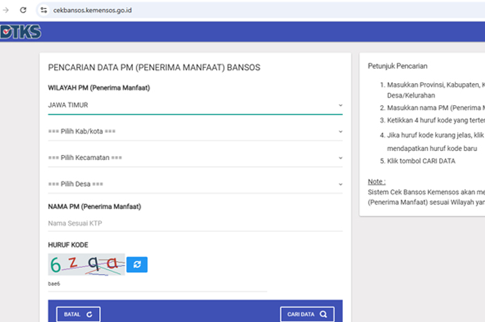 Pendaftaran Bansos melalui DTKS Dipermudah, Berikut Cara Daftar dan Cara Pengecekan Akun