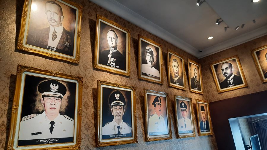 LINTAS PERIODE: Foto kepala daerah yang pernah menduduki jabatan sebagai Wali Kota Mojokerto.