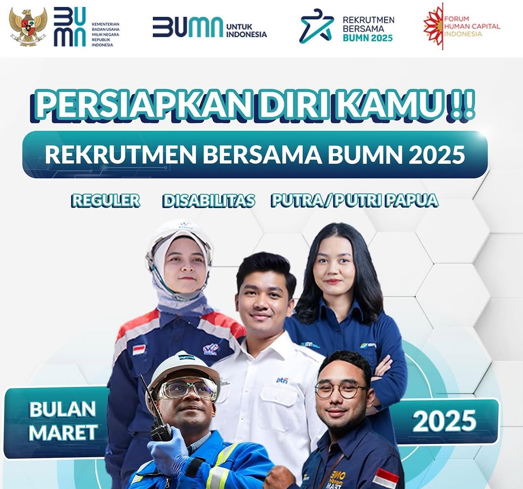Jangan Lewatkan Kesempatan Emas, Rekrutmen Bersama BUMN 2025 Resmi Dibuka, Simak Jadwal Tahapan Seleksinya. sumber ig @fhci.bumn