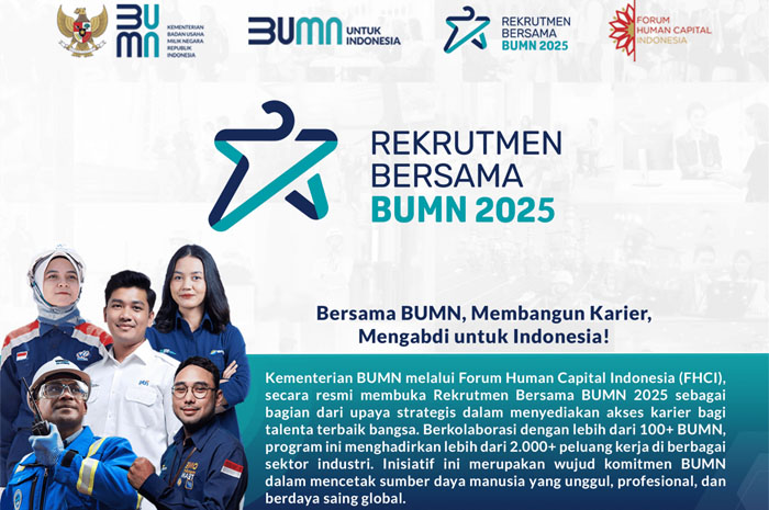 Peluang Karir di BUMN! Lebih Dari 2.000 Lowongan Dibuka di Berbagai Bidang Termasuk IT dan Teknik, Simak Dokumen yang Harus Dipersiapkan. Sumber: FHCI BUMN