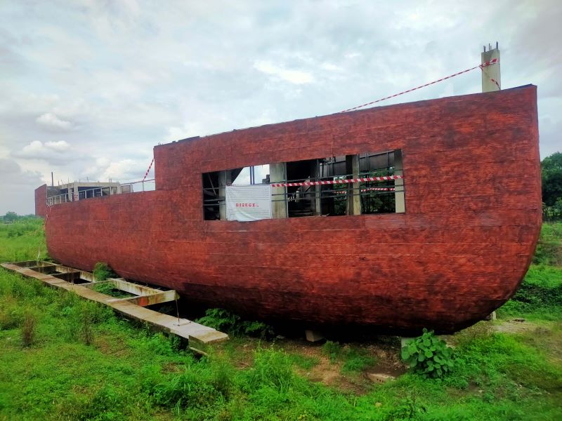 PROBLEMATIK: Dugaan korupsi proyek pembangunan pujasera kapal TBM tengah diusut Kejaksaan Negeri Kota Mojokerto.