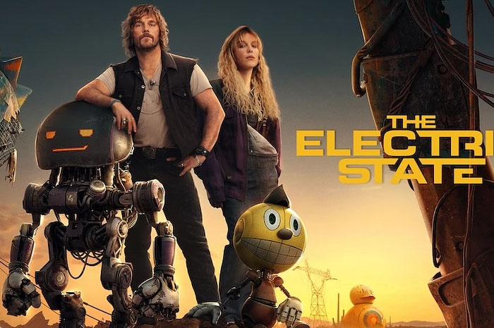 Sinopsis Film The Electric State, Bergenre Petualangan Fiksi Ilmiah yang Berlatar Dunia Retro-futuristik. sumber foto: ig electricstatenetflix