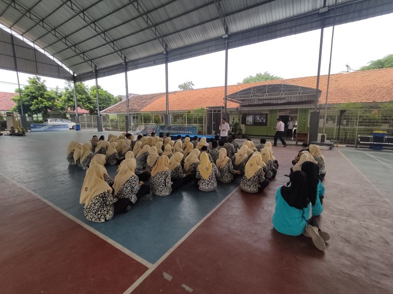 BERKEMBANG PESAT: Puluhan siswa SMAN 1 Bangsal yang diterima di PTN jalur prestasi mendapat arahan, Rabu (19/3).
