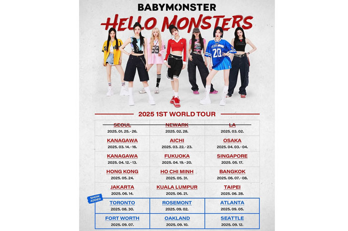 BABYMONSTER Gelar World Tour Pertama Bertajuk <Hello Monsters>, Simak Jadwal Lengkapnya