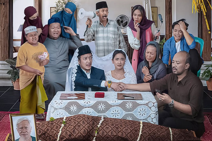 Terpaksa Menikah Karena Wasiat Sang Ayah, Inilah Sinopsis dan daftar Pemain Film Sah! Katanya yang Dibintangi Dimas Anggara dan Nadya Arina. sumber foto: ig @mvppictures_id