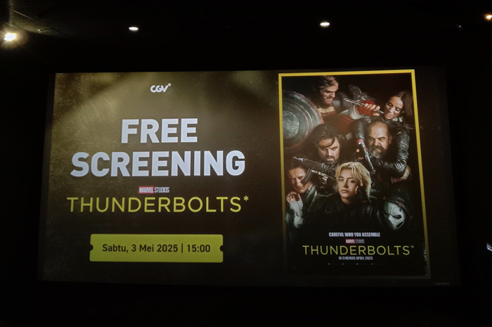 Keseruan Nonton Free Screening Film Thunderbolts* 2025 di CGV Sunrise Mall Mojokerto, Pertempuran Antihero hingga Isu Kesehatan Mental