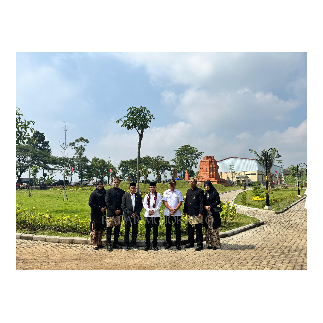 BERDAYA: Peresmian wisata Jatirejo Majapahit Park oleh Bupati Mojokerto Muhammad Albarraa, Rabu (7/5).&nbsp;