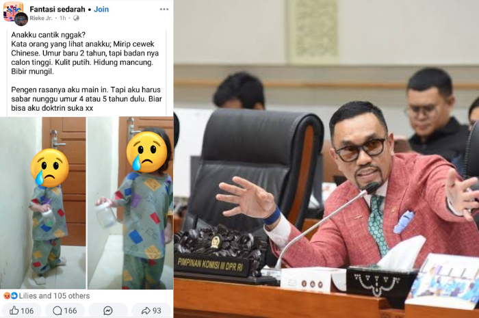Menjijikkan ! Grup Facebook Hubungan Sedarah Hebohkan Masyarakat, Wakil Ketua Komisi III DPR RI Perintah Lakukan Tindakan