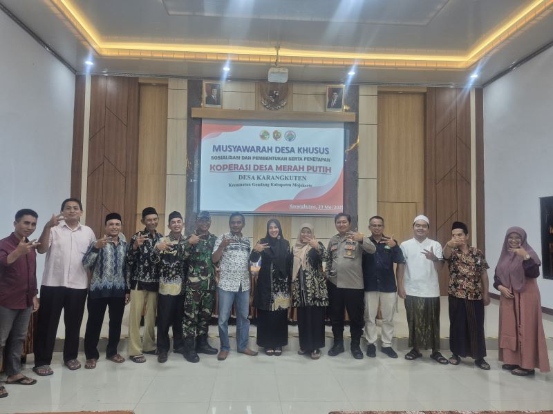 MULAI DIBENTUK: Pemdes Karangkuten menggelar musdessus terkait Koperasi Merah Putih yang segera didirikan.&nbsp;