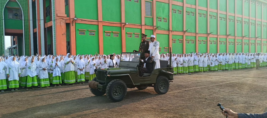 LAYAK: Santri di Pondok Pesantren Nurul Islam Pungging bakal disasar program MBG bagi santri.