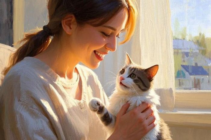 Mengenal Ailurophile si Pecinta Kucing dan Ketahui Kepribadiannya, Apa benar Selalu Dikenal Sebagai Introvert?.(pinterest/moth luna)