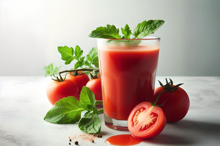 Tak Hanya Baik Untuk Wajah, Inilah 4 Manfaat Minum Jus Tomat Bagi Kesehatan Tubuh Kamu. sumber foto pinterest  