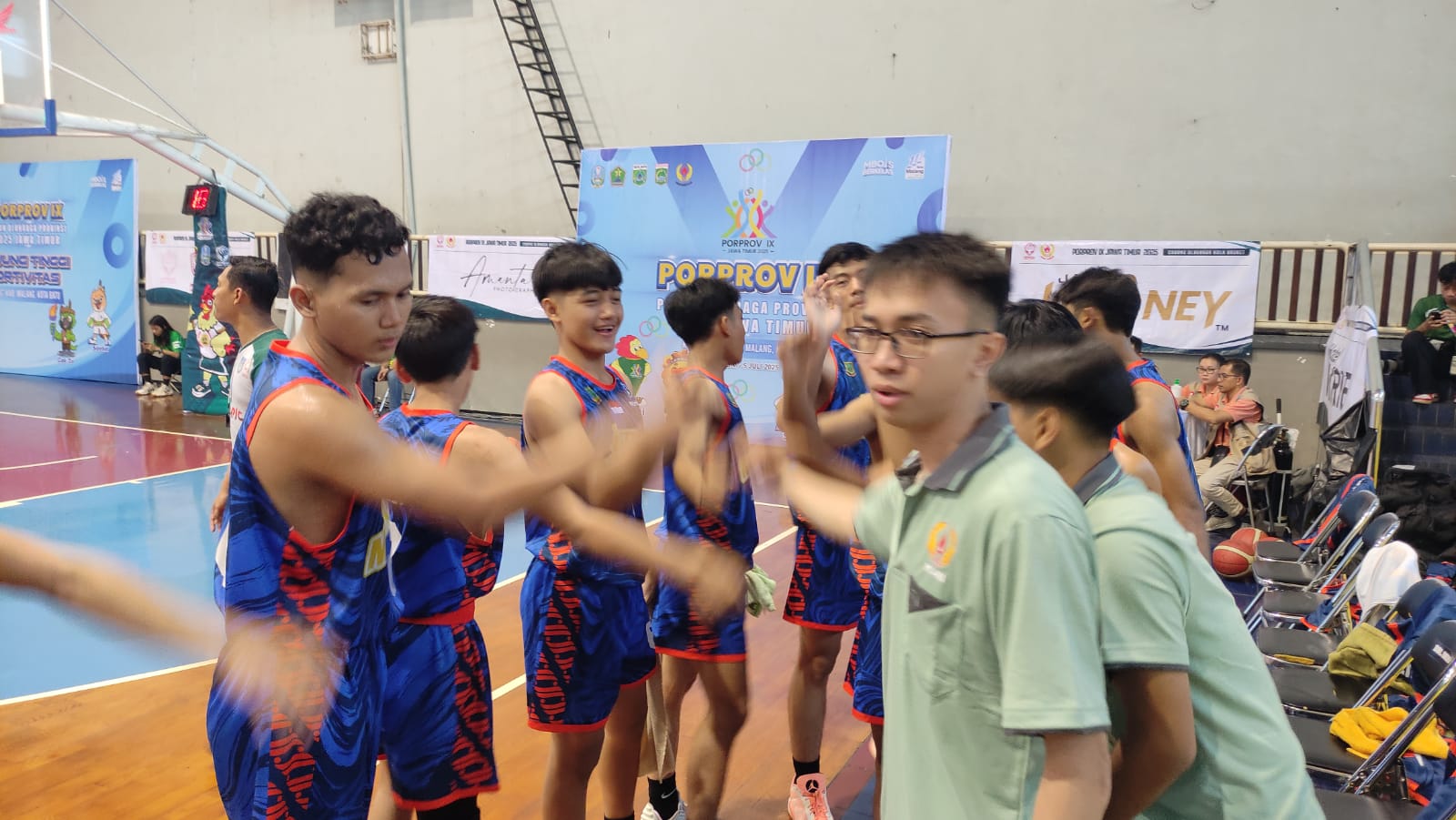 Tim basket putra Porprov Kota Mojokerto