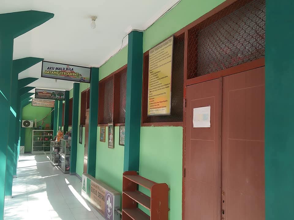 Bagian sekolah yang masih dipertahankan kondisi asli saat kolonial.