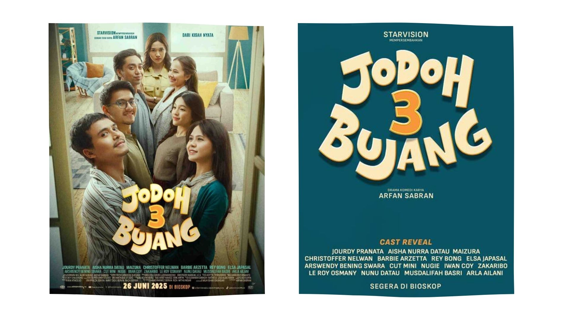 Melangsungkan Pernikahan Kembar Demi Tuntutan Ayah, Inilah Sinopsis dan Daftar Pemain Film Jodoh 3 Bujang
