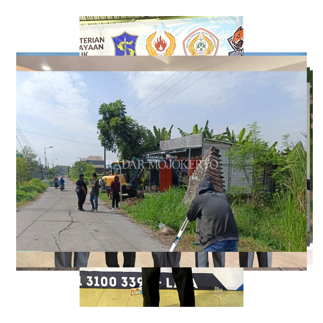 DIGULIRKAN: Pengerjaan proyek drainase di Desa Mojopilang, Kecamatan Kemlagi oleh Dinas PUPR Kabupaten Mojokerto digeber.