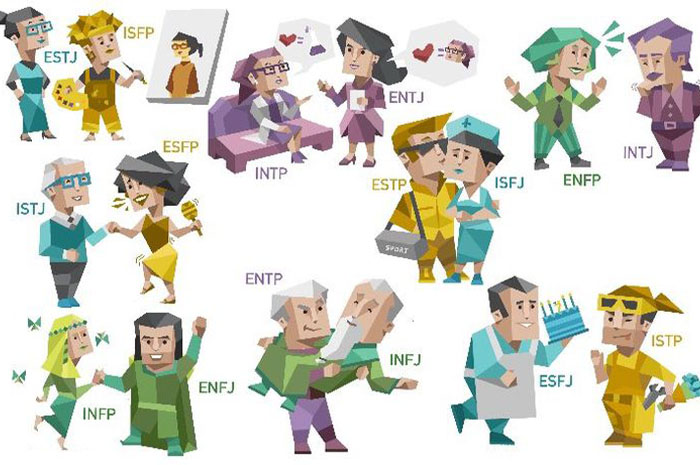 MBTI atau Myers-Briggs Type Indicator adalah tes kepribadian yang membagi manusia ke dalam tipe 16 kepribadian yang berbeda-beda. Sumber foto: Pinterest