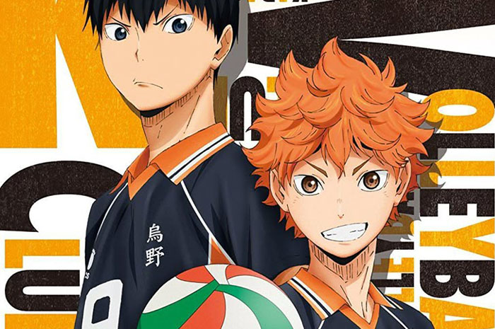Haikyuu!! merupakan anime populer bertema olahraga asal Jepang yang diadaptasi dari manga karya Haruichi Furudate. Sumber foto: Pinterest