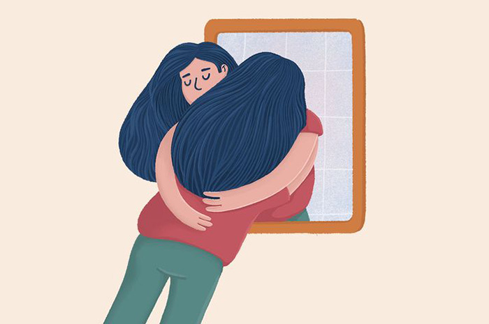 Apa itu Self-compassion? Self-compassion adalah sikap yang memperlakukan diri sendiri dengan kebaikan, pengertian, dan tanpa menghakimi, terutama saat kita. sumber foto: pinterest
