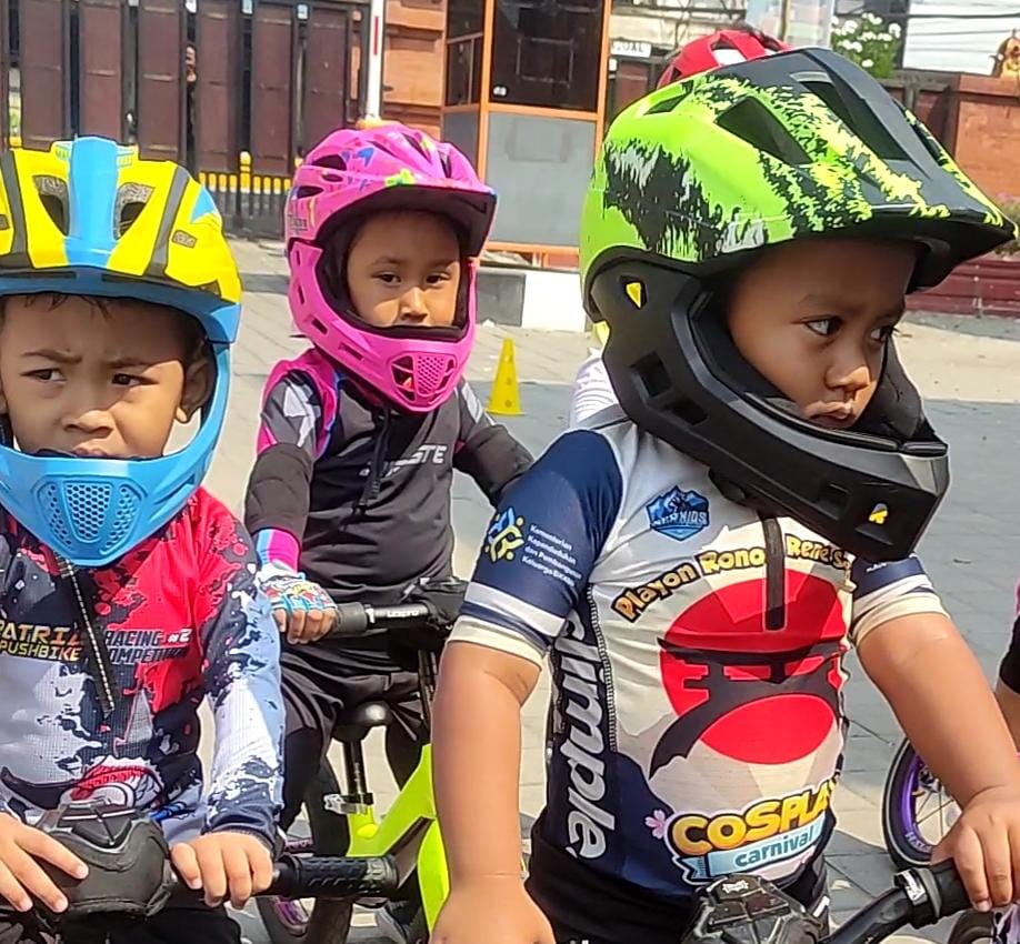 Para bocil pesepeda push bike