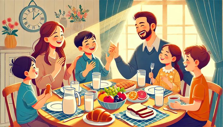 Momen Makan Bersama, Sarana Membangun Kedekatan dan Keterbukaan Anak - pinterest