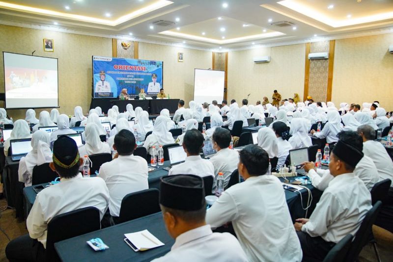 MOLOR LAGI: Para PPPK yang mengabdi di Pemkot Mojokerto bakal menerima gaji setelah P-APBD resmi diundangkan.