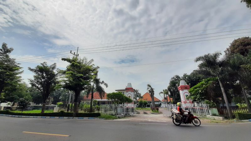 BELUM JELAS: Aset pemerintah pusat di Kecamatan Mojosari tengah dilirik Pemkab Mojokerto sebagai lahan untuk membangun pusat pemeritahan baru.