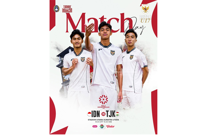 Main Malam Ini, Berikut Jam Tayang Timnas Indonesia U-17 vs Tajikistan U-17 di Piala Piala Kemerdekaan 2025 (@timnasindonesia)