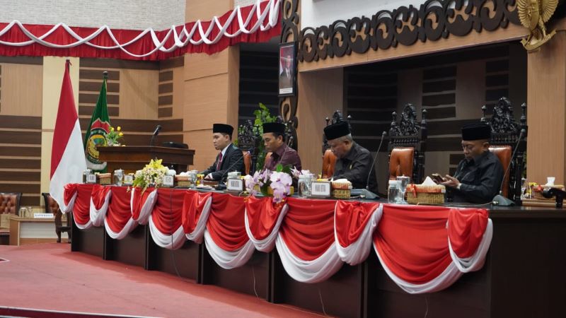 DISEPAKATI: DPRD Kabupaten Mojokerto gelar paripurna menyepakati KUA-PPAS Tahun Anggaran 2026 beberapa waktu lalu.