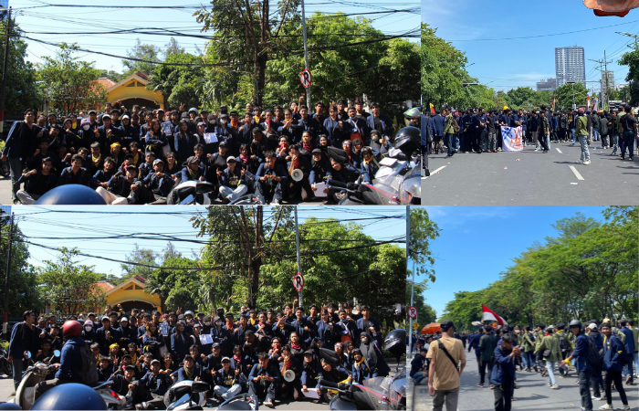 Momen Demonstrasi di Surabaya, tanggal 30  Agustus 2025. Seluruh Mahasiswa Turun ke jalan.