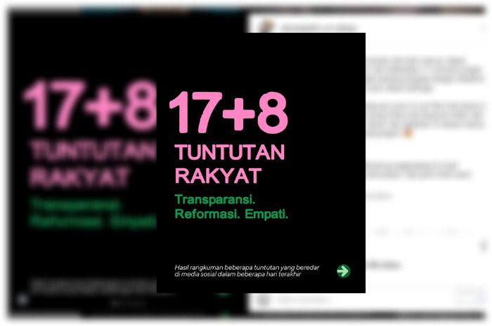 Isi Tuntutan Rakyat 17+8