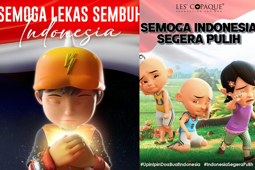 Kartun yang Menyatukan Solidaritas Upin & Ipin dan Boboiboy untuk Negeri Indonesia