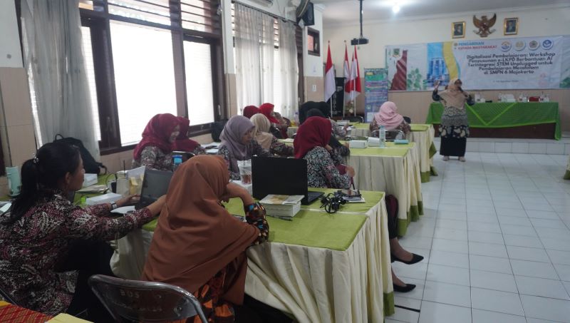 PROGRAM BARU: Pelaksanaan diklat dan pelatihan KKA yang digelar di SMPN 6 Mojokerto, beberapa waktu lalu.