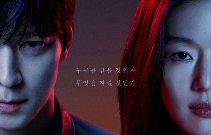 Poster Drama Korea Tempest, yang diperankan oleh Jun Ji Hyun dan Kang Dong Won