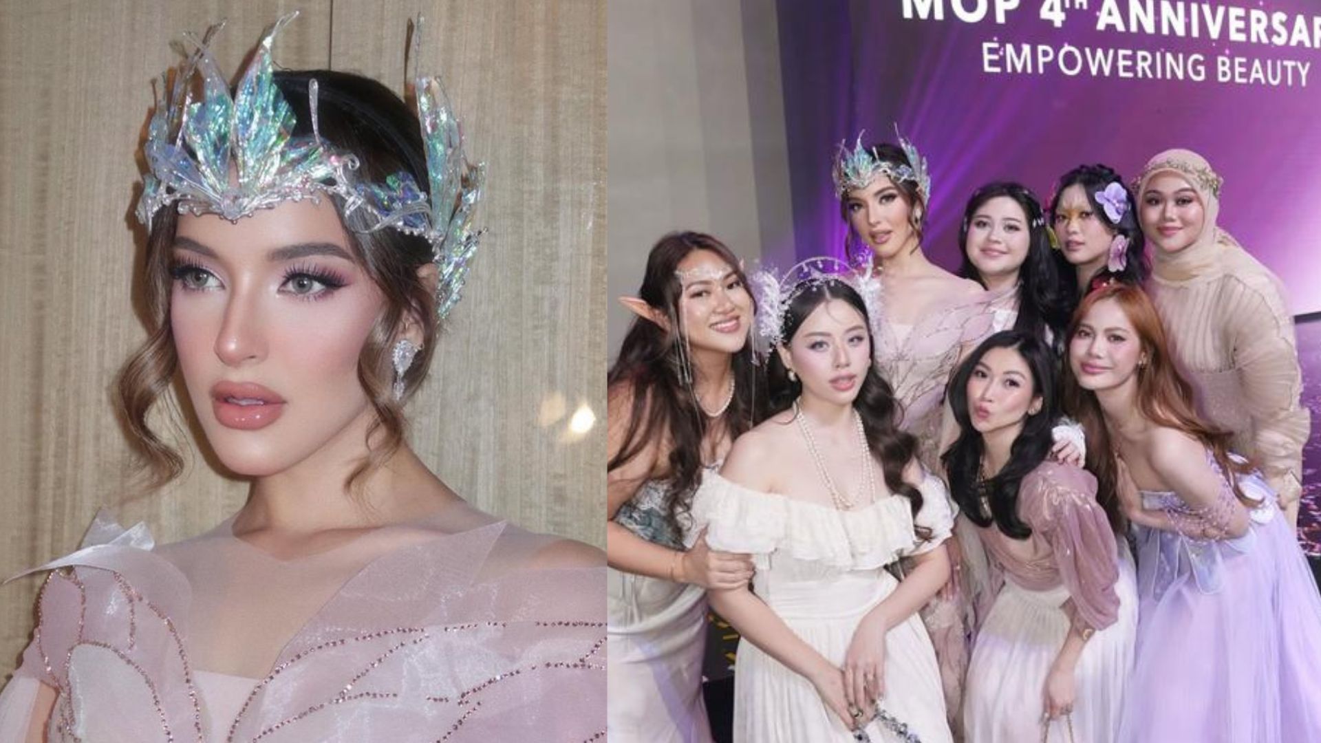 Perayaan Anniversary ke-4 merek kosmetik milik Tasya Farasya, Mother of Pearl. (ig: tasyafarasya)