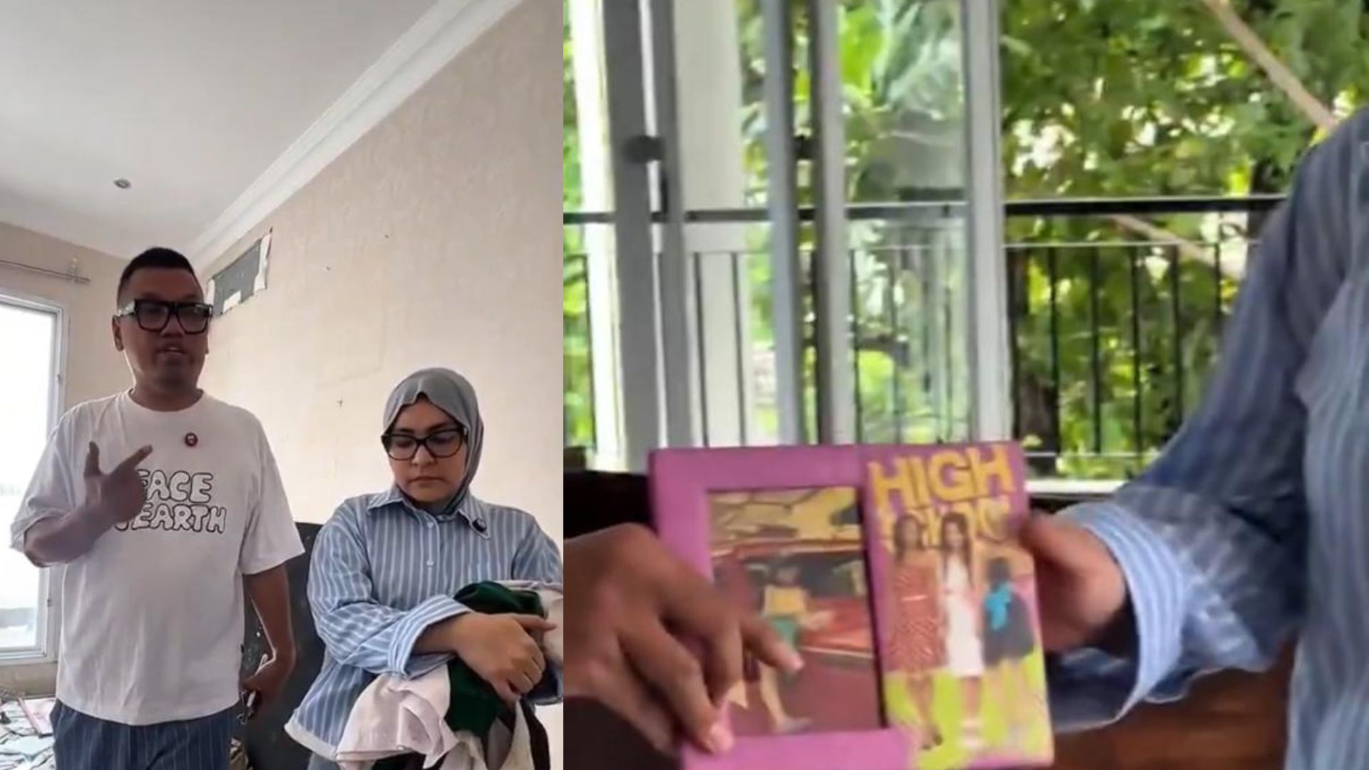 Uya Kuya kembali ke kediamannya di Duren Sawit, Jakarta Timur, beberapa minggu setelah rumahnya dijarah Agustus lalu.