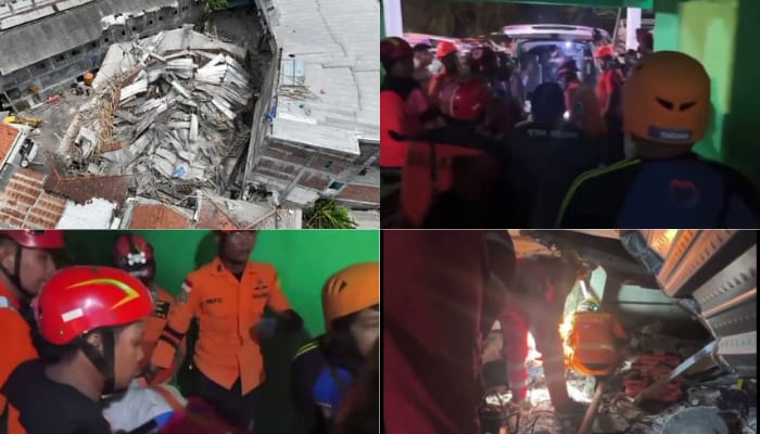 Keruntuhan Ponpes Al Khoziny Sidoarjo mengakibatkan kehilangan lima nyawa, sementara 108 individu berhasil dievakuasi, dan proses evakuasi berlangsung dalam batas waktu kritis.