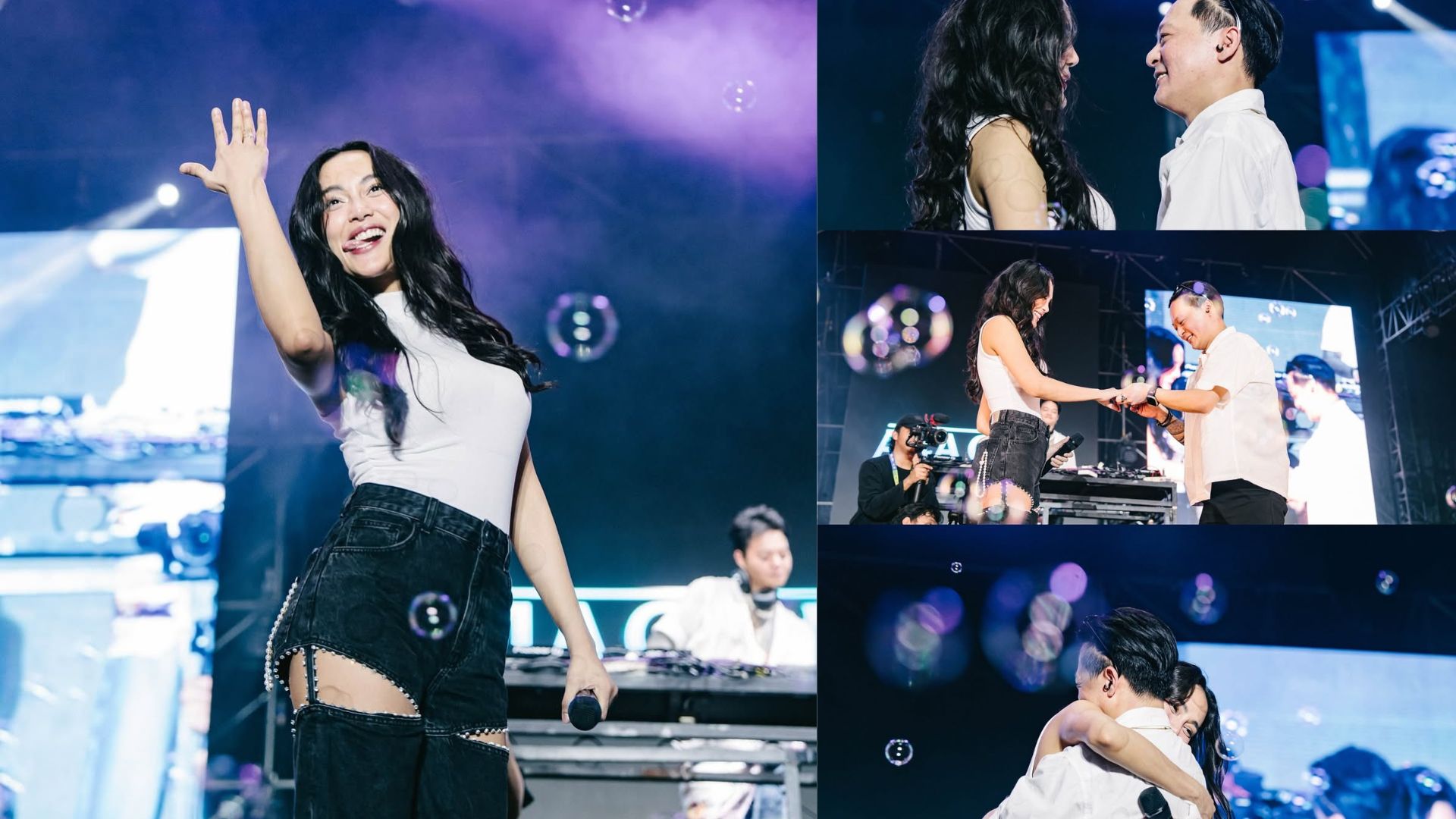 Momen Romantis! DJ Bravy Lamar Erika Carlina di Panggung Synchronize Fest (Foto: Instagram /@ejabruz)