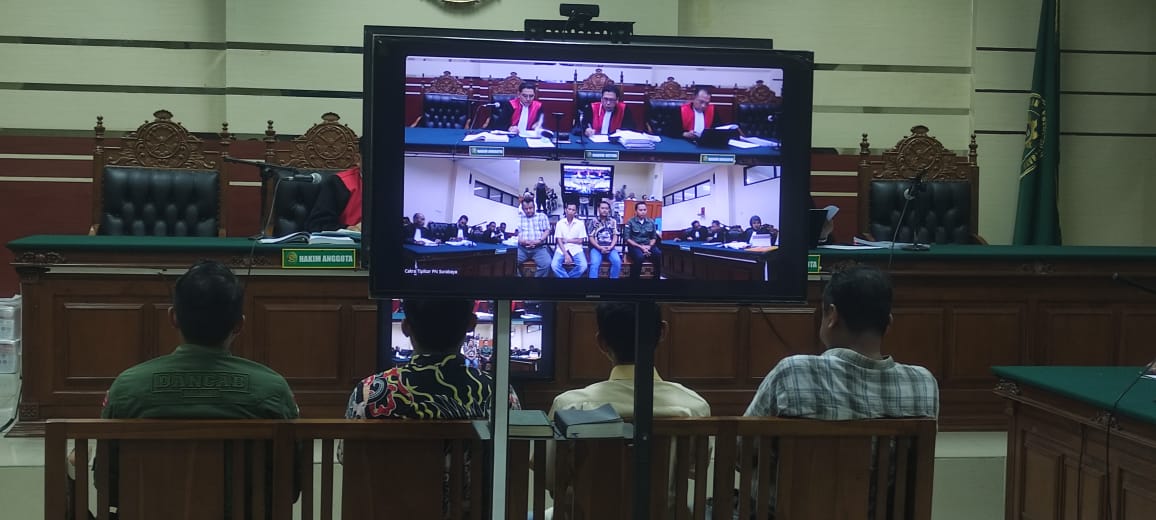 SIDANG LANJUTAN: Empat saksi dihadirkan dalam sidang korupsi kapal TBM Rp 2,5 miliar di Pengadilan Tipikor Surabaya di Sidoarjo, Selasa (14/10).