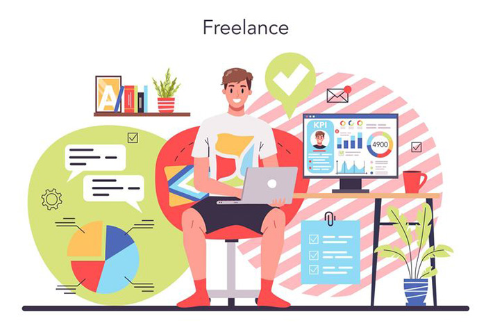 Di era digital seperti saat ini, bekerja sebagai freelancer menjadi pilihan yang semakin populer. sumber foto: pinterest