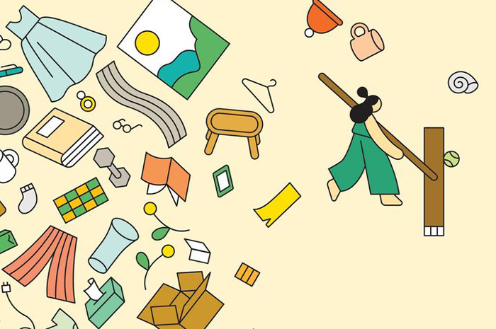 alam kehidupan modern yang serba cepat dan penuh kesibukan, rumah sering kali menjadi tempat penumpukan barang-barang yang tidak lagi digunakan. sumber foto: pinterest