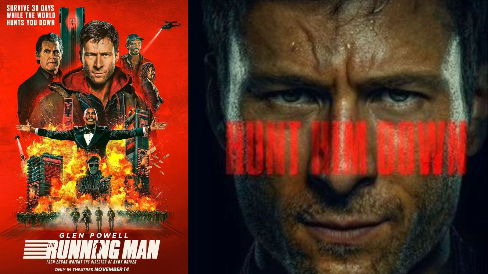 Film The Running Man sutradarai oleh Edgar Wright dan menampilkan Glen Powell dalam peran Ben Richards