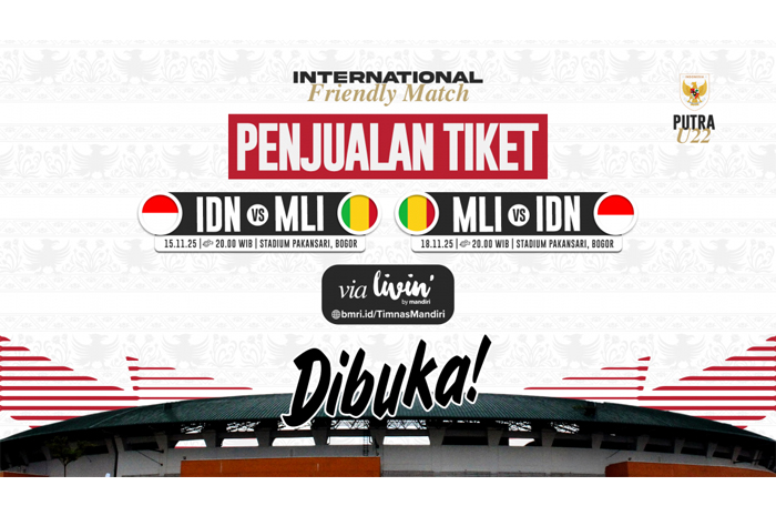 Dijual Murah! Berikut Daftar Harga Tiket Indonesia vs Mali U-23 (cr: www.pssi.org)